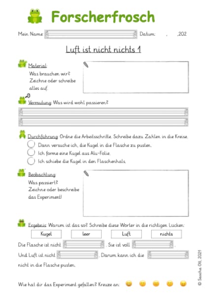 Arbeitsblatt 1./2. Klasse