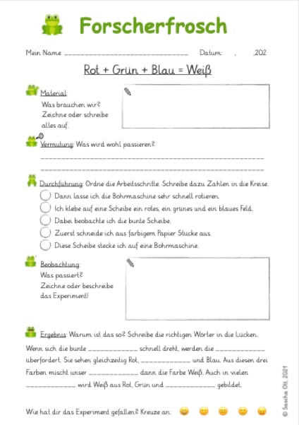 Arbeitsblatt 3./4. Klasse