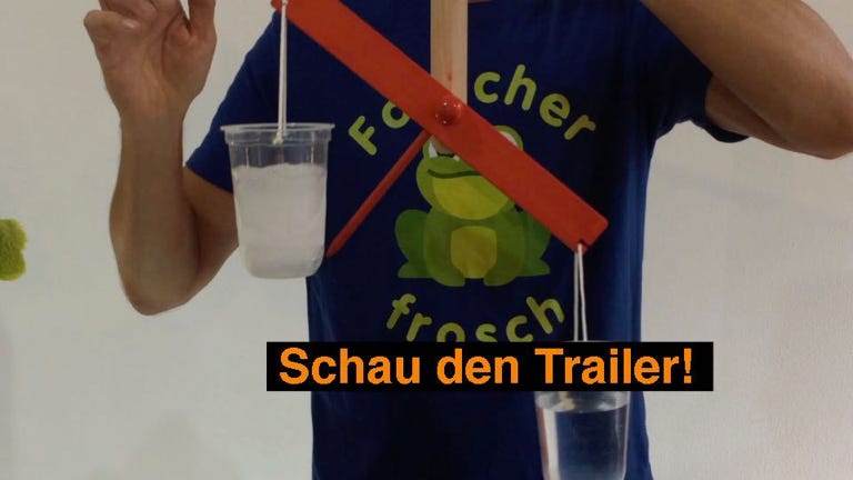 Experiment: Wasser und Eis im Gewichtsvergleich