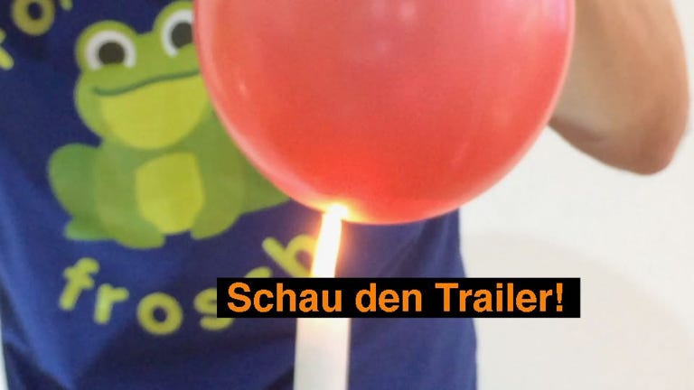 Experiment: Ballon über Kerze