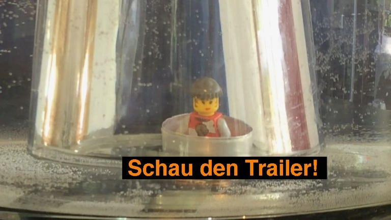 Experiment: Unter dem Glas ist es trocken